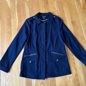 Eden Society Women's Dark Blue Utility Jacket/Trenchcoat Size Small